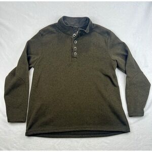 Red Head‎ Brand Co Long Sleeve 1/4 Button Sweater Green - Men's Size 2XL